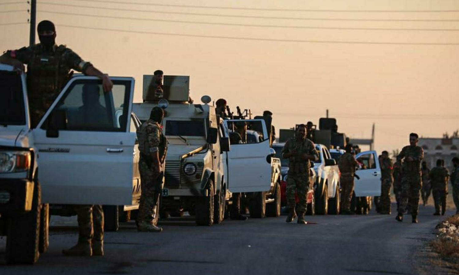 What are the details of the interception of a Turkish convoy in Azaz ...